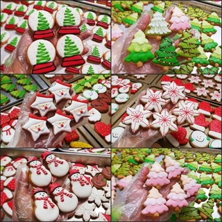 BÁNH QUY VẼ TRANG TRÍ COOKIE ICING - GIÁNG SINH