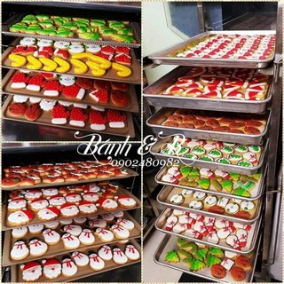 BÁNH QUY VẼ TRANG TRÍ COOKIE ICING - GIÁNG SINH