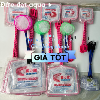 Vợt Cá Cảnh vuông và vợt tròn Sản phẩm dùng để vợt và bắt cá,dọn phân,vợt thức ăn thừa...