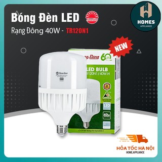 Bóng đèn led bulb trụ tr120n1/40w | bóng đèn rạng đông 40w siêu tiết kiệm điện