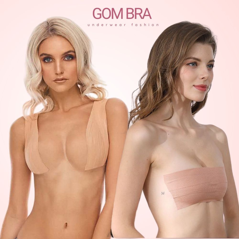 Miếng dán nâng ngực cho nữ GOM BRA, cuộn dán ngực vô hình,  tiện dụng tạo được nhiều kiểu nâng ngực đa năng - SA-144