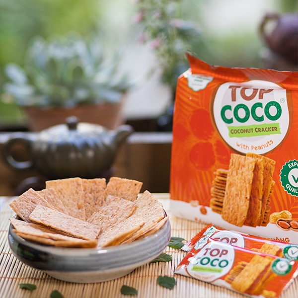 Bánh dừa nướng Top Coco Chính hãng hàng xuất khẩu Gói 150Gam Sài Gòn Đặc Sản