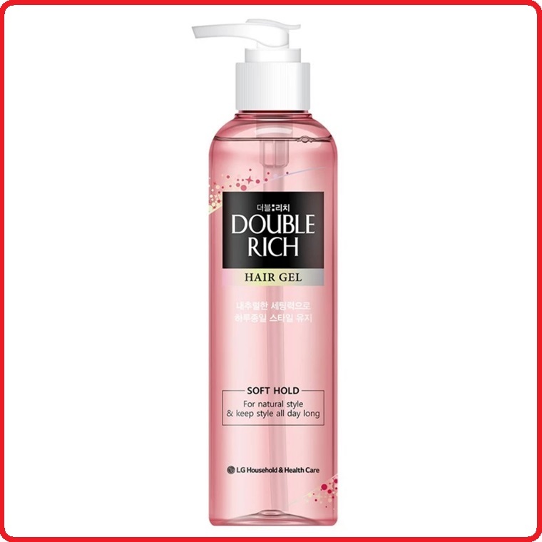 Gel Tạo Kiểu Tóc và Giữ Nếp Tự Nhiên Double Rich Soft 250ml