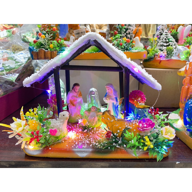 HANG ĐÁ THẠCH CAO KÈM ĐÈN-NOEL