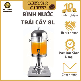 Bình Đựng Nước Ép Trái Cây Inox 8L Thiết kế sang trọng cho các bữa tiệc buffet, dung tíc