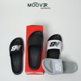 Dép quai ngang nam nữ cao su Newbalance 1101 màu dễ mix đồ quai lót êm ái thấm hút mồ hôi tốt