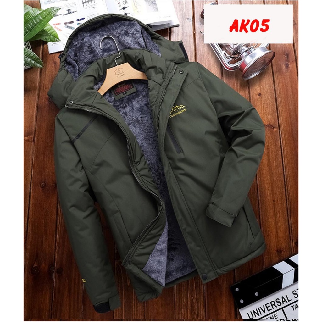 ÁO KHOÁC 3 LỚP LÓT LÔNG- AG01