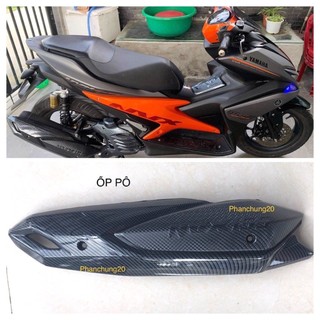Ốp che pô dùng cho đời xe nvx 2016 2017 2018 2019 2020 cacbon
