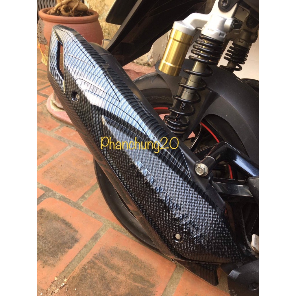 ỐP CHE PÔ  DÙNG CHO ĐỜI XE NVX 2016 2017 2018 2019 2020  CACBON