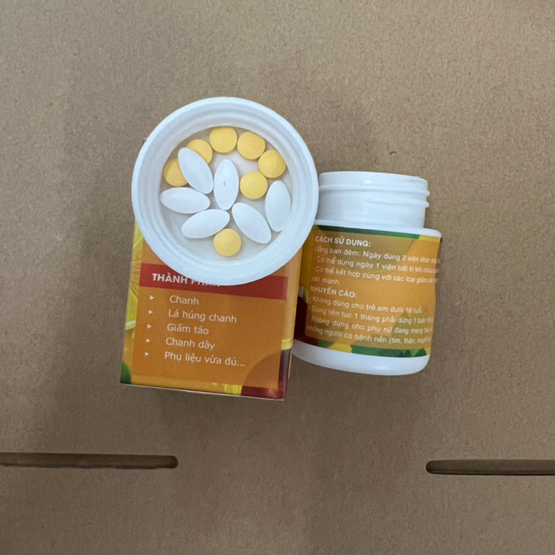 Viên xổ mỡ xiết eo ban đêm vitc++ chính hãng hộp 14 viên