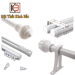 Thanh treo rèm KB- Khung treo rèm cửa chất liệu nhôm cứng bền bỉ