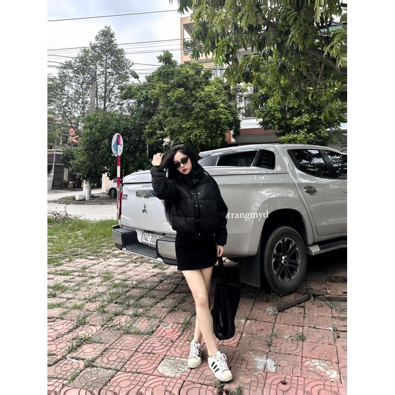 Áo phao da siêu đẹp qc