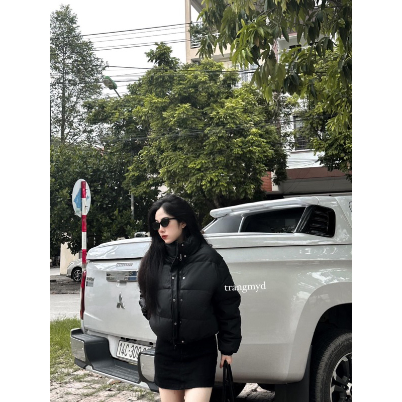 Áo phao da siêu đẹp qc