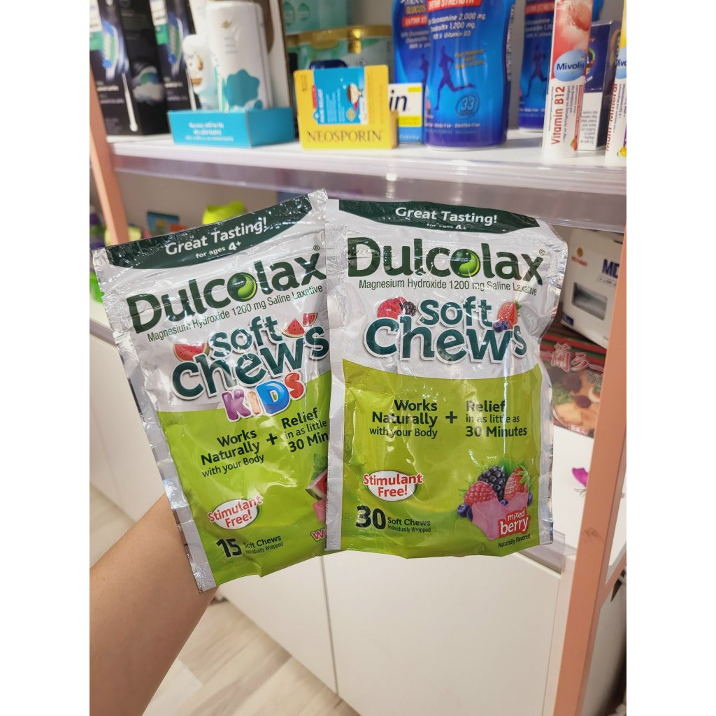 🍭Kẹo mềm nhuận tràng Dulcolax Kids Soft Chews