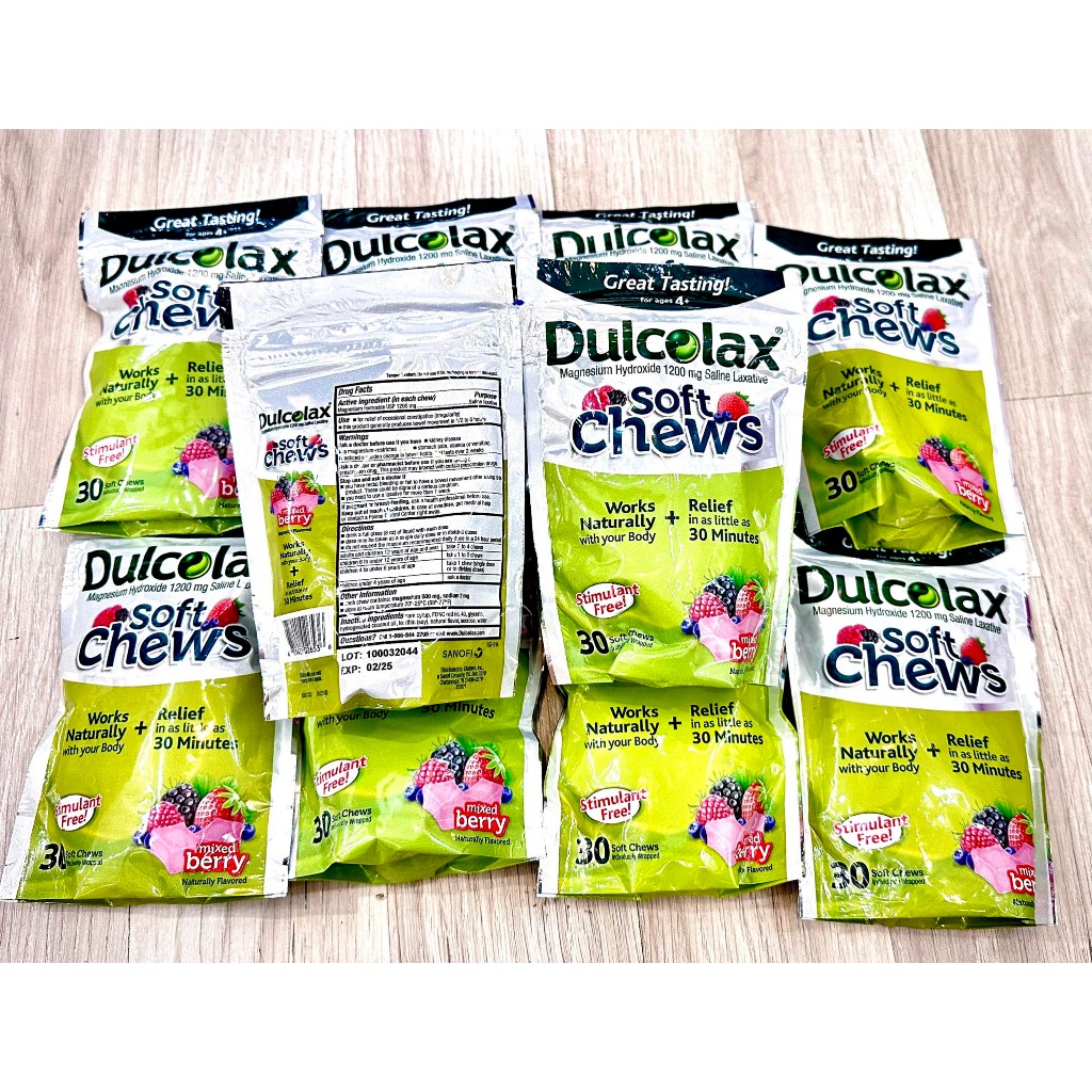 🍭Kẹo mềm nhuận tràng Dulcolax Kids Soft Chews