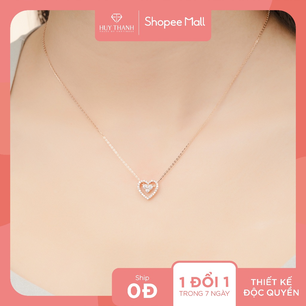 Dây Chuyền Vàng Tây 14k DCMAMD608 Huy Thanh Jewelry