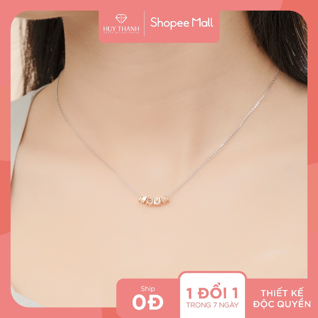 Dây Chuyền Vàng Tây 14k DCMAMD618 Huy Thanh Jewelry