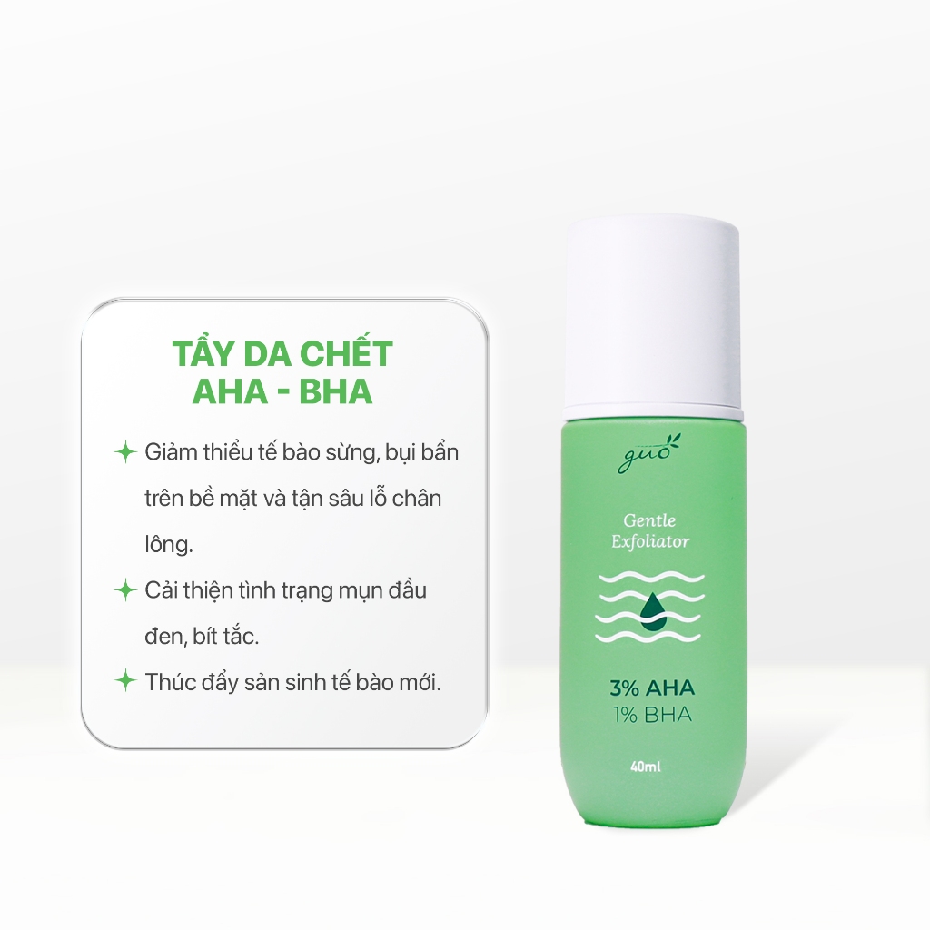 Bộ Đôi Treatment Tối Giản Cho Da Dầu Mụn, Da Nhạy Cảm GUO 2 sản phẩm - [Ngăn mụn quay lại đến 99%]