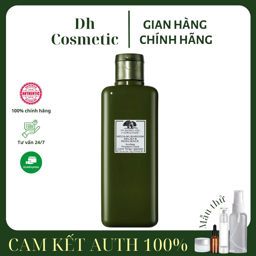 Toner nấm Origins Mega-Mushroom Skin Relief Smoothing Treatment