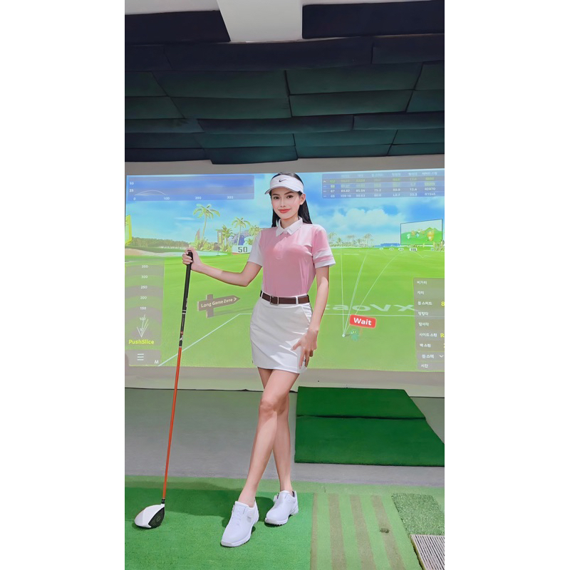 Áo thể thao golf, tennis, cầu lông, bóng chuyền nữ siêu xinh, chất đẹp, phom ôm