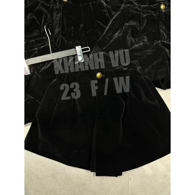 QUẦN SOOC NHUNG 1 KHUY CHUN SAU CẠP CAO HÀNG QCL1 MS22566