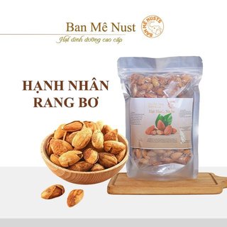 500G Hạt Hạnh Nhân Rang Bơ 100% Nhập Khẩu Mỹ