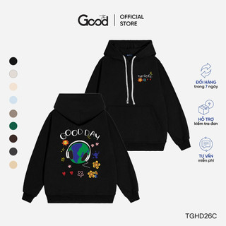 Áo hoodie good day , áo hoodie nỉ bông unisex form rộng basic the good