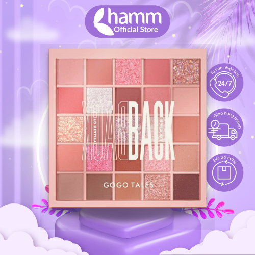 Phấn mắt Gogo Tales nội địa trung chính hãng bảng màu mắt 25 ô nhiều màu lì lâu trôi Back To Reality GT282