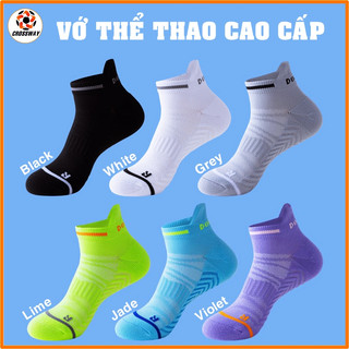 Tất Chạy Bộ Vớ Nữ Nam Thể Thao Chống Trơn Trượt Chính Hãng Giá Rẻ Chơi Bóng Rổ Cầu Lông Tennis Đạp Xe Tập Gym CROSSWAY