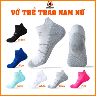 Vớ Nữ Chạy Bộ Tất Nam Thể Thao Cổ Ngắn Cao Lửng Chống Trơn Bóng Rổ Đá Banh Tập Gym Tennis Cầu Lông Đạp Xe CROSSWAY