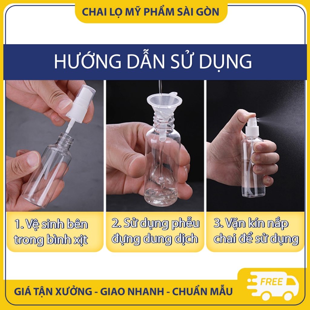 Chai nhựa chiết mỹ phẩm, chai xịt  phun sương tiện lợi - BuyOne - BOPE01