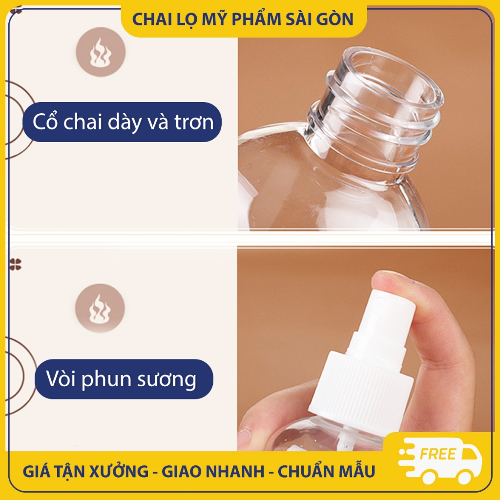 Chai nhựa chiết mỹ phẩm, chai xịt  phun sương tiện lợi - BuyOne - BOPE01