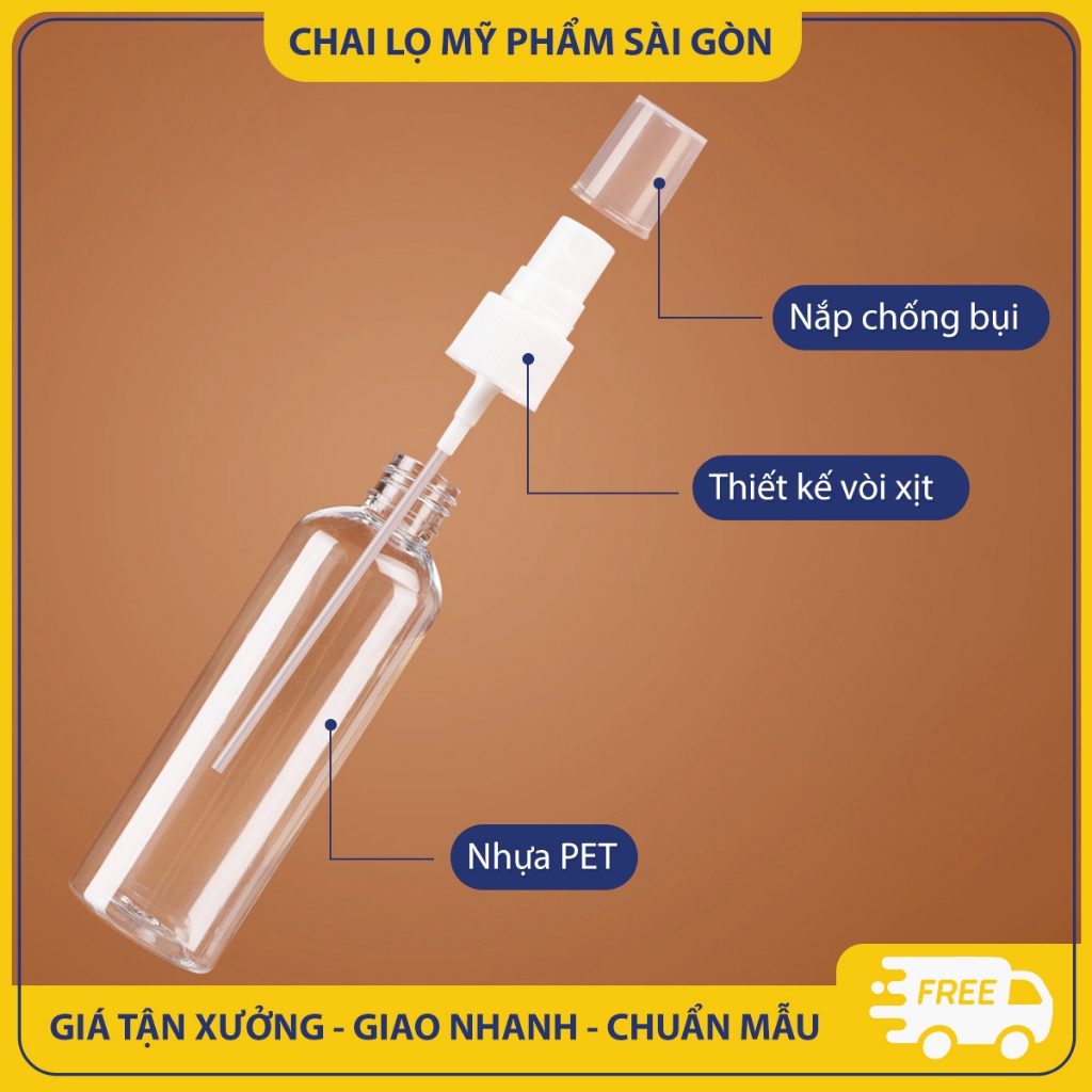 Chai nhựa chiết mỹ phẩm, chai xịt  phun sương tiện lợi - BuyOne - BOPE01