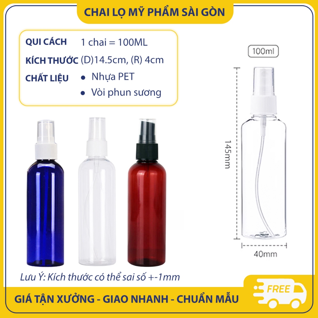 Chai nhựa chiết mỹ phẩm, chai xịt  phun sương tiện lợi - BuyOne - BOPE01