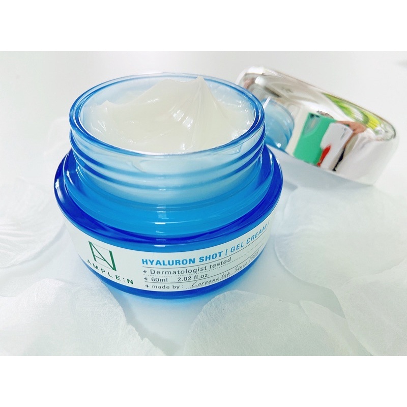 Gel Dưỡng Ẩm Mỏng Nhẹ AMPLEN Hyaluron Shot Gel Cream 60ml