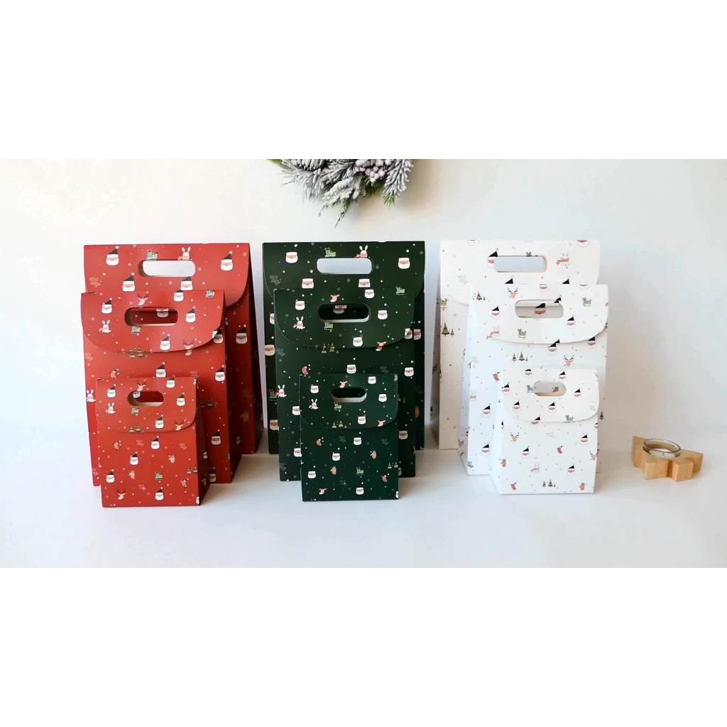 Túi Đựng Quà Giáng Sinh, Túi Giấy Quai Xách, Túi Quà Tặng Noel