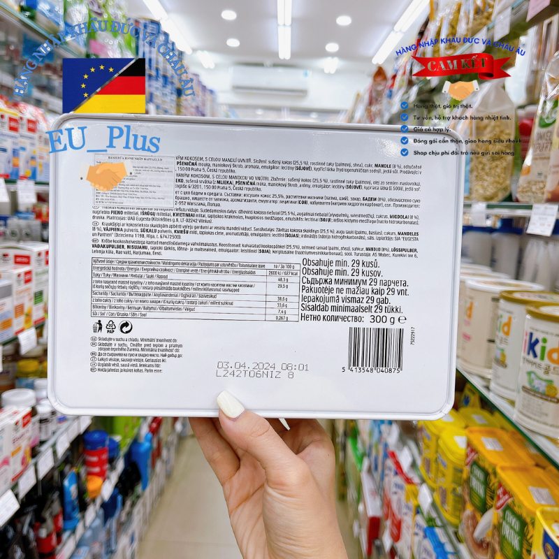 Chocolate Raffaello Coconut Dừa RAFFAELLO FERRERO 300g