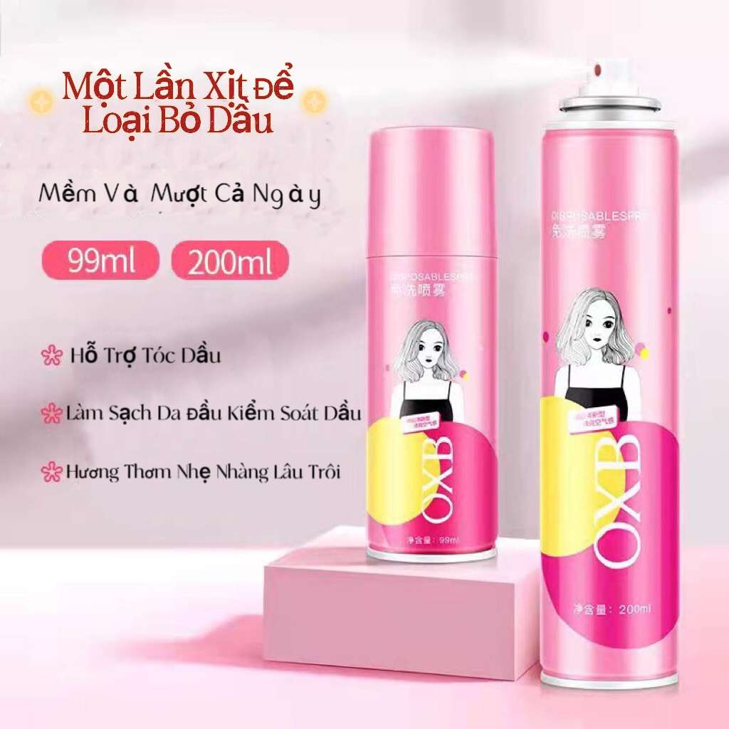 Dầu gội khô chống bết dính OXB nội địa trung