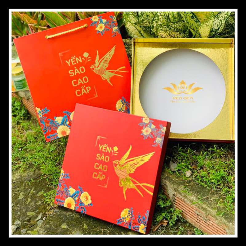 HỘP QUÀ ĐỰNG 100gr Yến/10 hủ Yến sang trọng