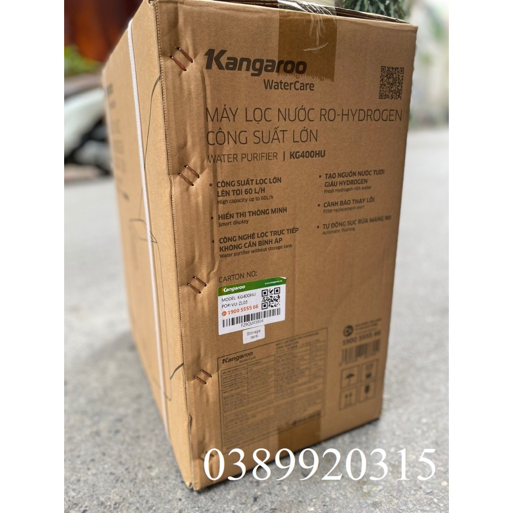 Máy lọc nước Kangaroo Hydrogen KG400HU MỚI CHÍNH HÃNG