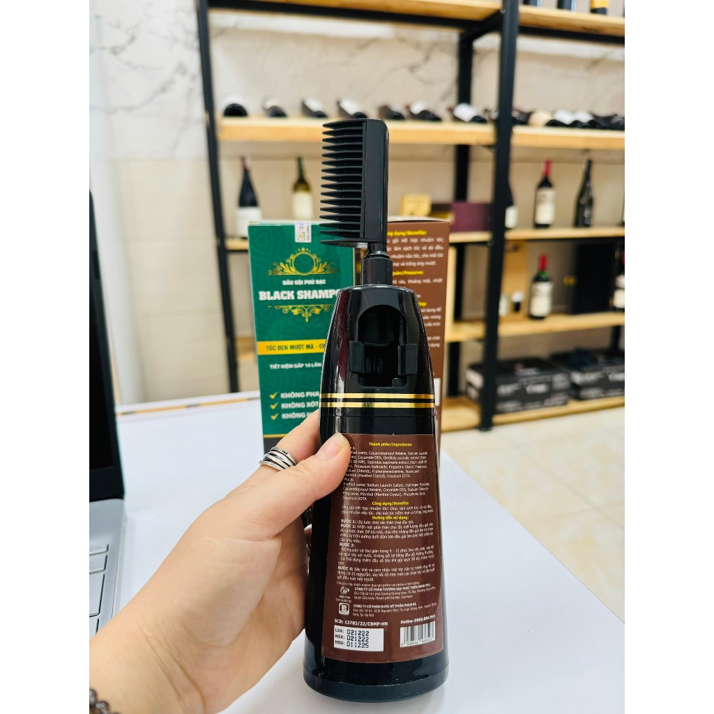 Dầu gội phủ bạc thảo dược thơm mùi sâm,lên màu sau 9-15phút tiết kiệm chi phí lẫn thời gian cho bạn