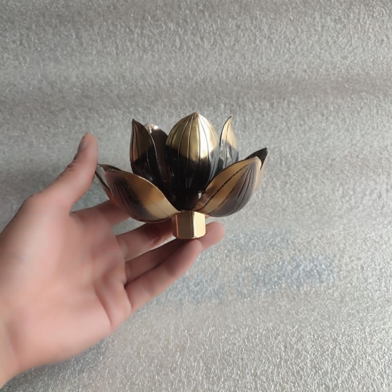 Bông hoa sen đồng nguyên chất xưởng sản xuất tại LÀNG NGHỀ VIỆT kích thước 8x12cm