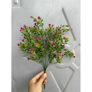 Cụm điểm sim . cụm điểm giả trang trí hoa lụa