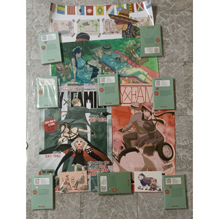 Combo poster Spy x family kèm poster phát hành tặng kèm postcard sxp