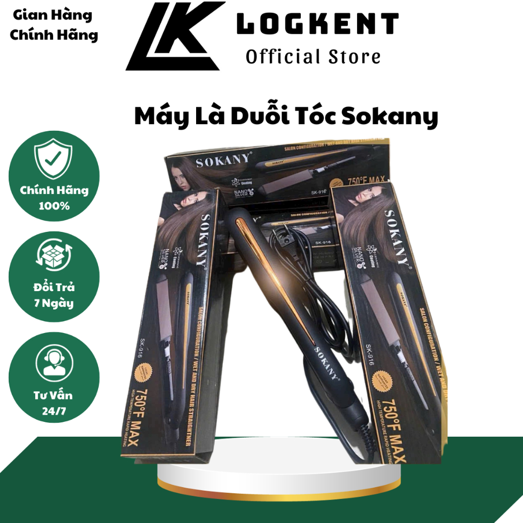 Máy Duỗi Là Tóc SOKANY SK-916, Máy Ép Tóc Là Tóc Mini - Dụng Cụ Tạo Kiểu,Làm Đẹp, Là Thẳng Tóc đẹp