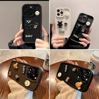 Ốp lưng iphone baby Kaws coffee nổi 3D bảo vệ camera ip 7 7plus 8 8plus x xsmax 11 11promax 12 13 14 pro max plus promax