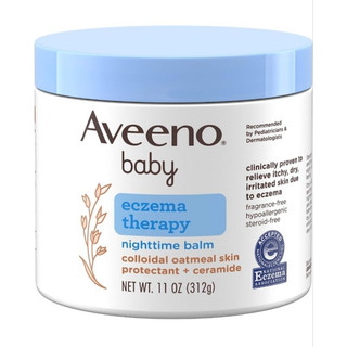 Kem Dưỡng Ẩm Ban Đêm Trị Viêm Da Trẻ Em Aveeno Baby Eczema Therapy Nighttime Balm 312g (Mỹ)