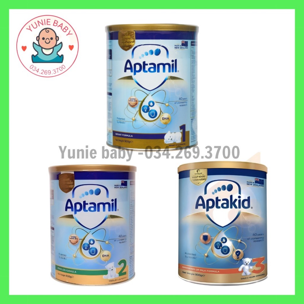 Sữa bột Aptamil - Aptakid New Zealand - Aptamil Anh hộp thiếc 900g cho bé