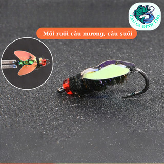 Mồi ruồi câu lure siêu nhạy - Mồi cấu cá mương, mồi câu cá suối