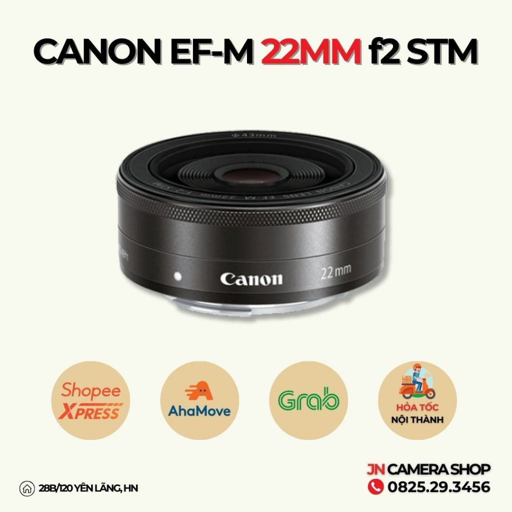 Ống Kính Canon EF-M 22mm F2 STM 98%